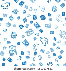 Set line Planning strategy, Protective sport jockstrap and Hockey table on seamless pattern. Vector