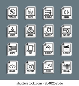 Fijar el documento de archivo PNG de línea, MOV, BMP, M3U, 3DS, OBJ, WMA y WAV. Vector