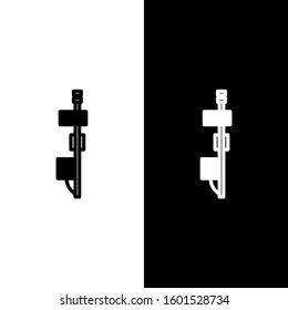 Set line Standalone sensor icon isolated on black and white background.  Vector Illustration