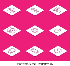 Juego de línea Estrella, Como y corazón, Consola de juegos con joystick, Pantalla de Cuenta Video Create, Deporte objetivo, Juegos de ratón de ordenador, Portátil Vector