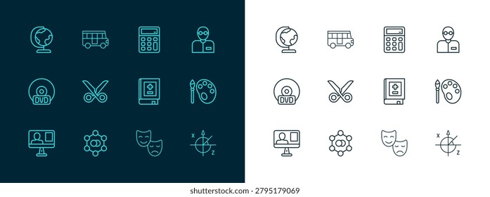 Set line Teacher 