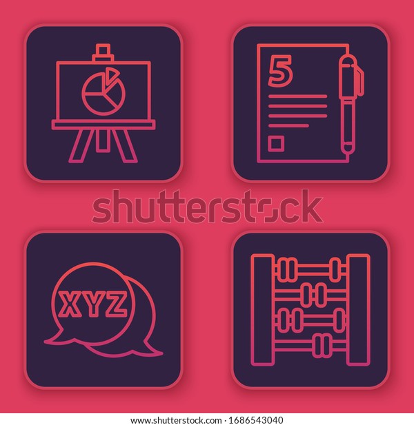 Set Line Xyz Coordinate System Calculator Stock Vector Royalty Free 1686543040