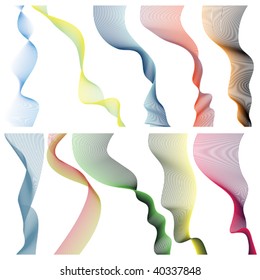 Set of linear banners for your design on white background. Vector illustration.