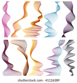 Set of linear banners for your design on white background. Vector illustration.