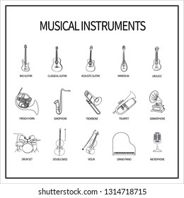 Strings Instruments Names - Spacotin