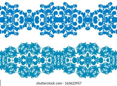 Set linear ornament, seamless pattern, EPS8 - vector graphics.
