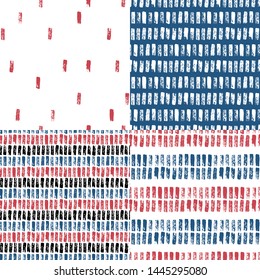 Set. Lines. Vector illustration of seamless patterns.