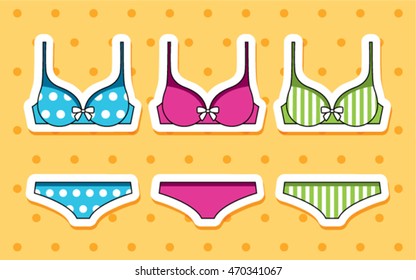 Set of lingerie.