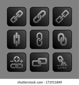 Set of link icons