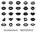 Set of lips icon