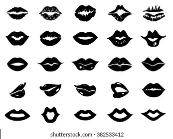 Set Of Lips Icon