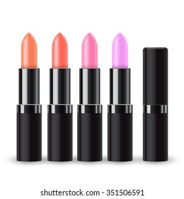 Set of Lipstick Packaging : Vector Illustration