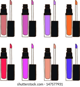 Set of lipsticks