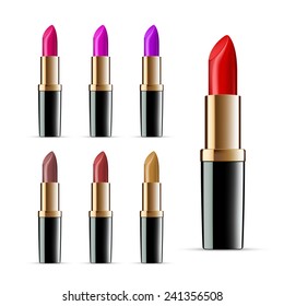 set of lipsticks