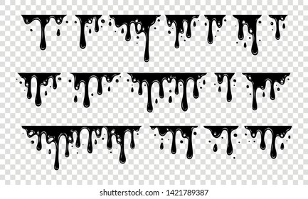 Paint Liquid Dripping Paint Flows Current Stock Vector (Royalty Free ...