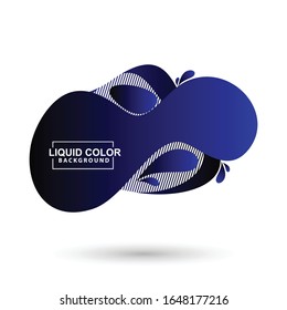 Set of liquid color abstract geometric shapes. Fluid gradient elements for minimal banner, logo, social post. Futuristic trendy dynamic elements. Abstract background. Eps10 vector.