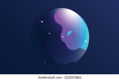 Set of liquid color abstract geometric shapes. Fluid gradient elements for minimal banner. logo. social post. Futuristic trendy dynamic elements. Abstract background