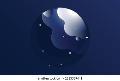Conjunto de formas geométricas abstractas de color líquido. Elementos de gradiente de fluido para un banner mínimo. logotipo. post social. Elementos dinámicos futuristas de moda. Antecedentes abstractos