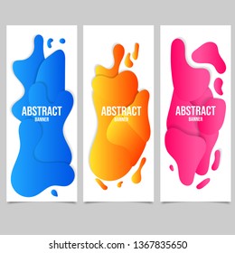 Set of Liquid Color Banner