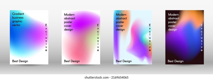 Set für Flüssigkeit auf buntem Hintergrund.  Helles, geflochtenes Muster in rosa, blauen, grünen Tönen.  Modische Werbevektor in Retro für Buch, jährliche, mobile Schnittstelle, Web-Anwendung.