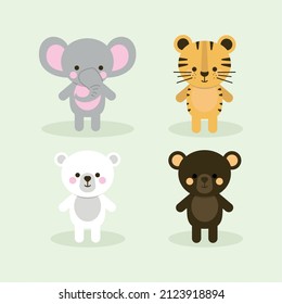 set little cute animals toys