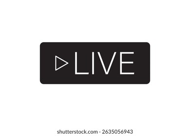 Set of live streaming icons. Red symbols and buttons of live streaming, broadcasting, online stream. Lower third template for tv, shows, movies and live performances. Vector