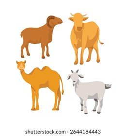Set livestock for qurban muslim 