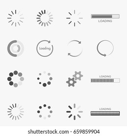 Set of Loading icons