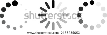 set of loading icons. load. load bar icons. Loading icons. Load. Load bar icons. Set of loading icon in a row, isolated on white background. Eps10