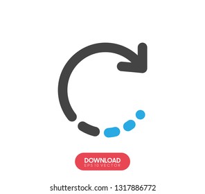 Set Loading icons. Load. load icons. White background. Loading vector icon - Vector