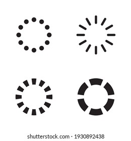 Set Loading icons. Load. load icons. White background