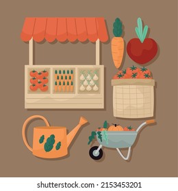 set of local market items