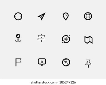 Set location icons.