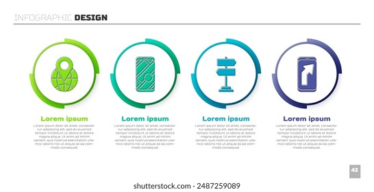 Set Location on the globe, City map navigation, Road traffic sign and City map navigation. Business infographic template. Vector