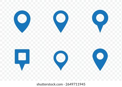 Set of location pin icons. location pin place marker. Location icon. Map marker pointer icon set. Location pin icon – map marker symbol . 