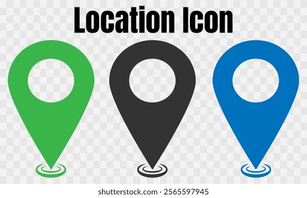  set of  locator icon, map pin vector logo template, symbol sign isolated on transparent background, Map Pin, Place, Location, Address, location icon. Vector map pin, red pin eps10