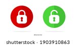 Set of Lock and Unlock Sign Vector Illustration - EPS 10 Vector