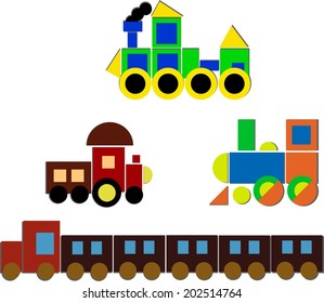 Set of locomotives