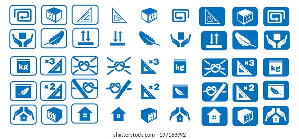 set of logistic icons