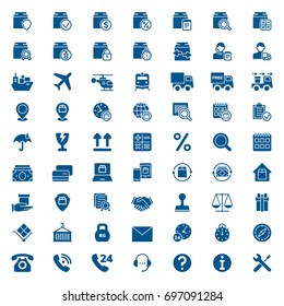 Set of logistics and delivery icons. Vector illustration