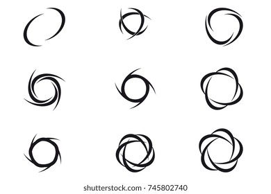 Set of logo business symbols. Abstract vector elements