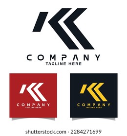 set logo design for company business and brand identity