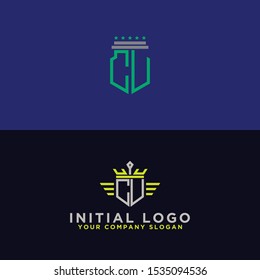 Set logo design inspiration for companies from the initial letters of the CU logo icon. -Vectors