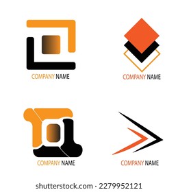 Satz von Logo-Design oder -Zeichen, Symbol für Unternehmen, Design-Grafiken für Markenidentitätvorlagen