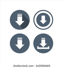 set logo download vector icon