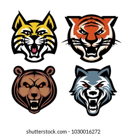 Set logo head wildlife template