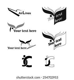 Set of logo icons
