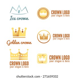 Set of logo, labels, badges, emblems and logotype elements for jewelry, web, business corporate identity and other design
