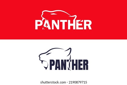 set of logo panther. vector illustration