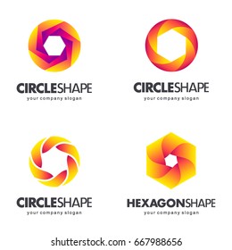 Set of logo template for business. Design elements